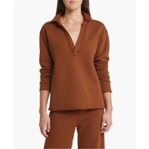 Frank and Eileen Patrick Triple Fleece Popover Henley Top